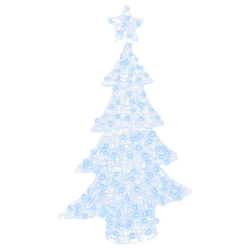 Albero di Natale con 100 LED Bianco freddo 120 cm Acrilico | homemem39