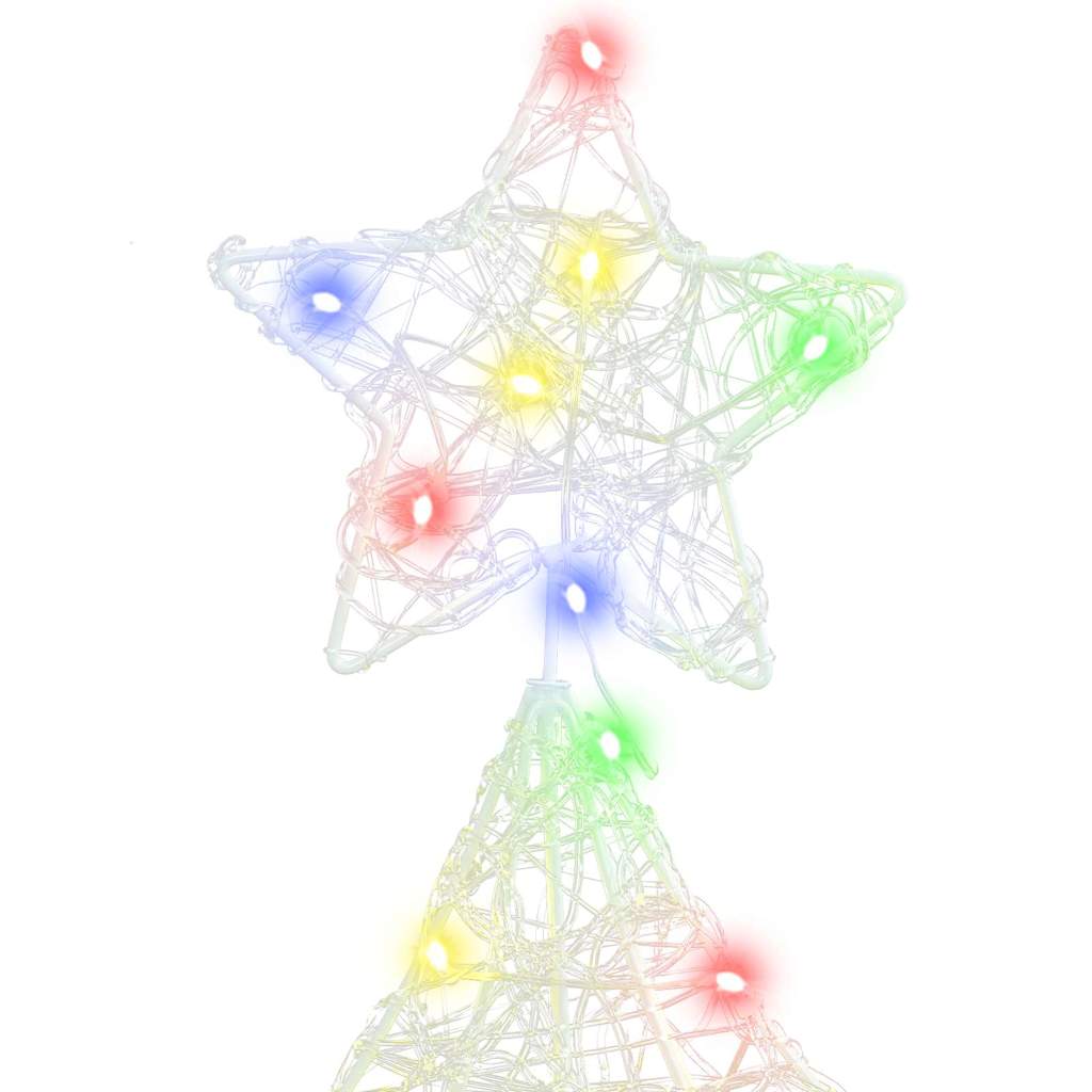 Albero di Natale con 100 LED Multicolore 120 cm Acrilico | homemem39