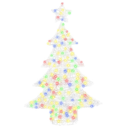 Albero di Natale con 100 LED Multicolore 120 cm Acrilico | homemem39