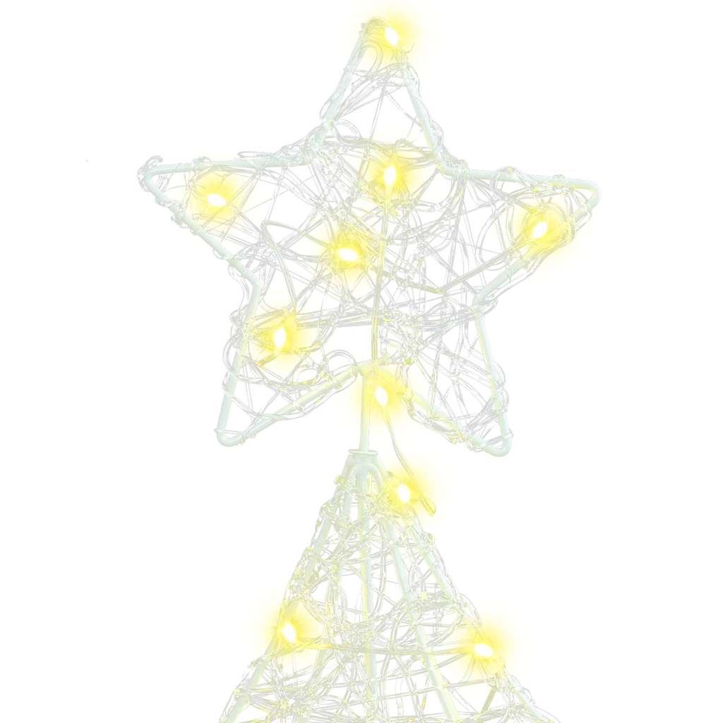 Albero di Natale con 160 LED Bianco caldo 150 cm Acrilico | homemem39
