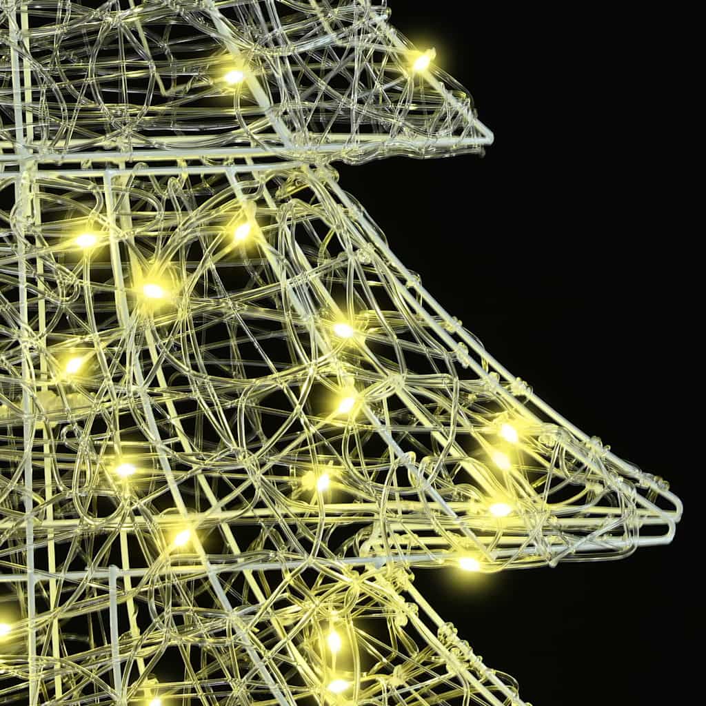 Albero di Natale con 160 LED Bianco caldo 150 cm Acrilico | homemem39