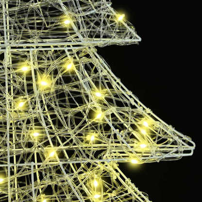 Albero di Natale con 160 LED Bianco caldo 150 cm Acrilico | homemem39