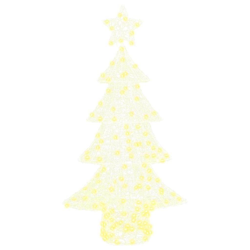 Albero di Natale con 160 LED Bianco caldo 150 cm Acrilico | homemem39