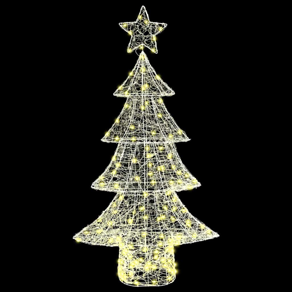 Albero di Natale con 160 LED Bianco caldo 150 cm Acrilico | homemem39