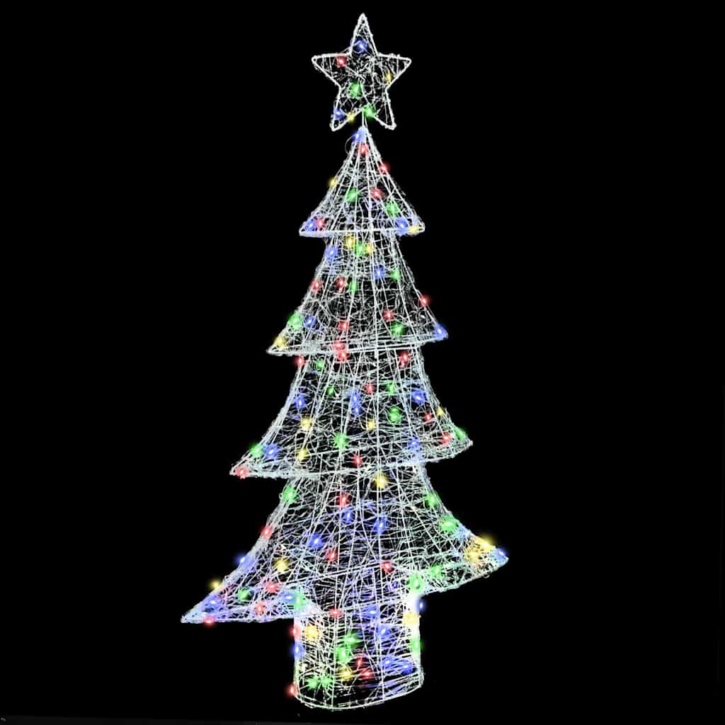 Albero di Natale con 160 LED Multicolore 150 cm Acrilico | homemem39