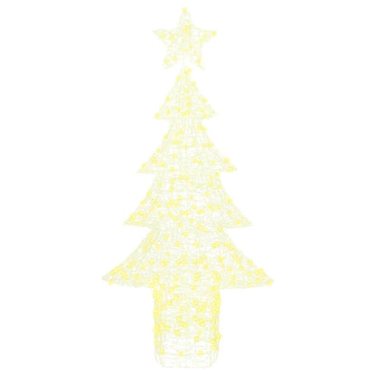 Albero di Natale con 240 LED Bianco caldo 150 cm Acrilico | homemem39