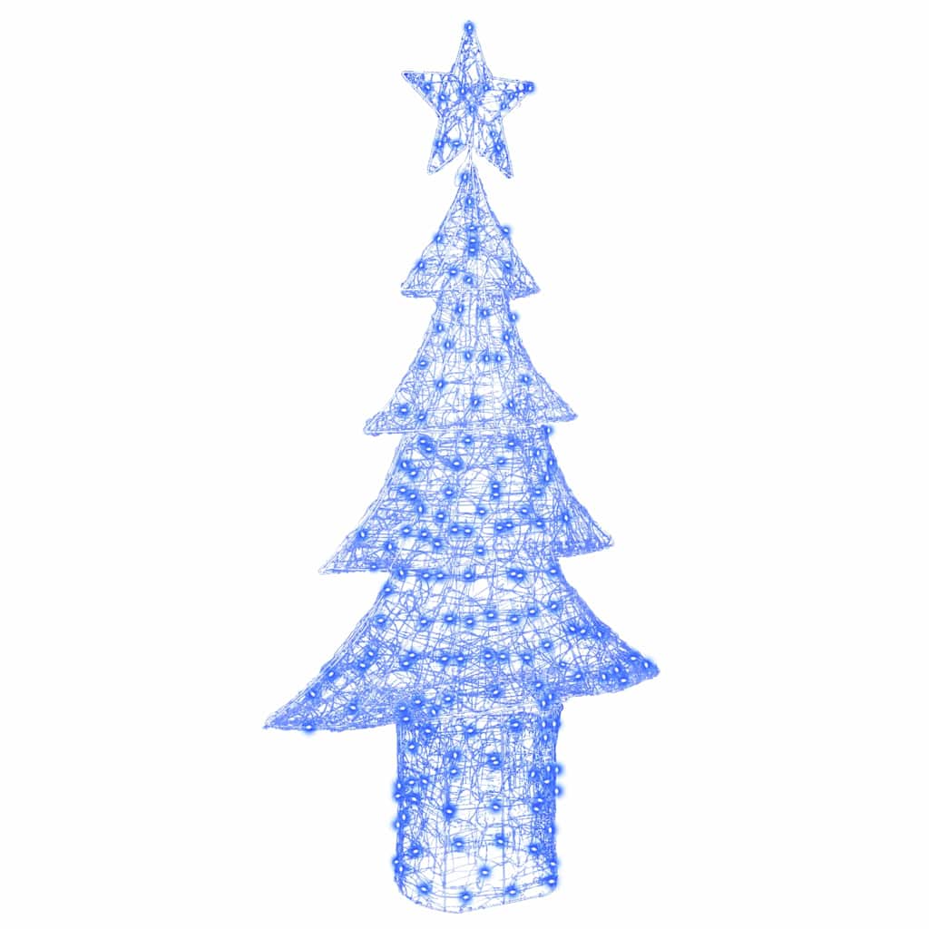Albero di Natale con 240 LED Blu 180 cm Acrilico | homemem39
