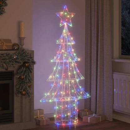 Albero di Natale con 240 LED Multicolore 180 cm Acrilico | homemem39