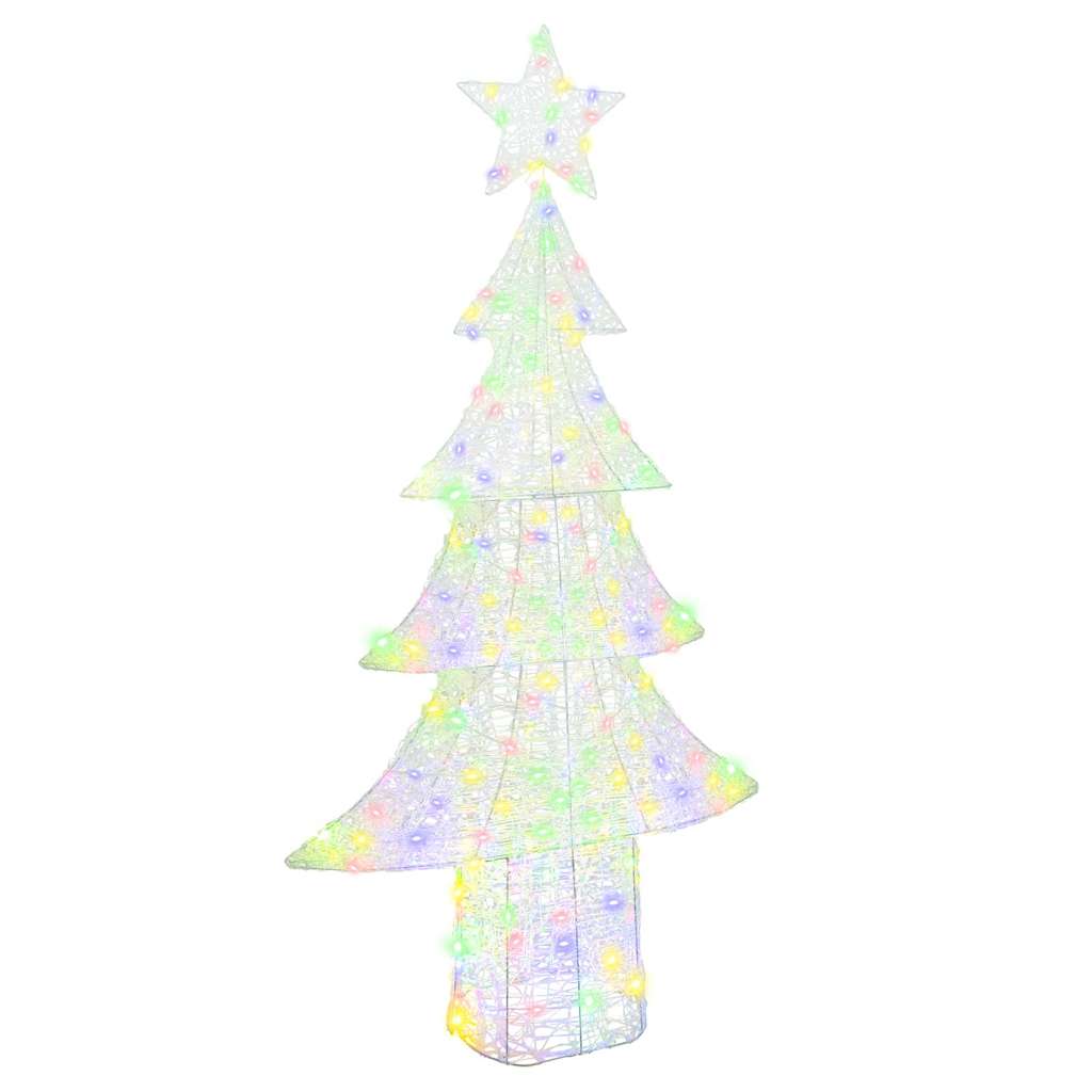 Albero di Natale con 240 LED Multicolore 180 cm Acrilico | homemem39