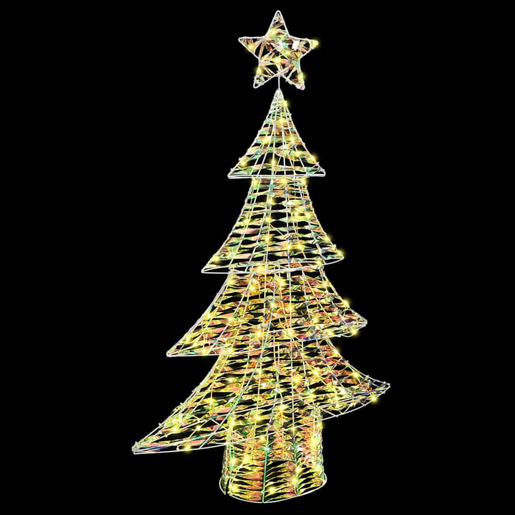Albero di Natale con 120 LED Bianco caldo 120,5 cm PET | homemem39