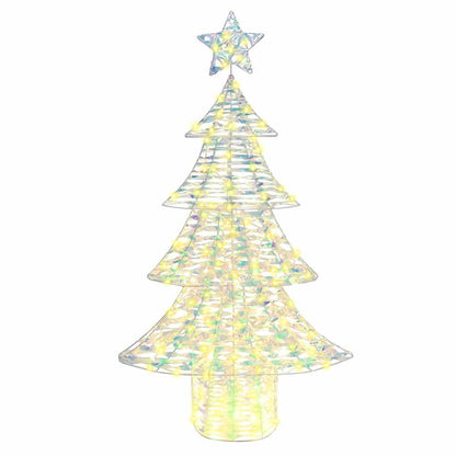 Albero di Natale con 160 LED Bianco caldo 150 cm PET | homemem39