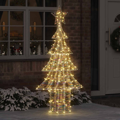 Albero di Natale con 240 LED Bianco caldo 181 cm PET | homemem39