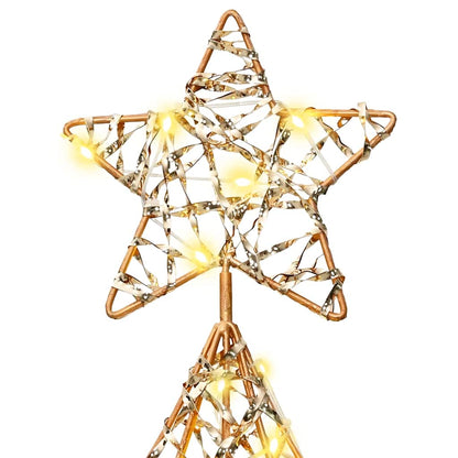 Albero di Natale con 120 LED Bianco caldo 120,5 cm PET | homemem39