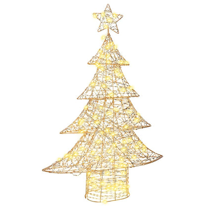Albero di Natale con 120 LED Bianco caldo 120,5 cm PET | homemem39