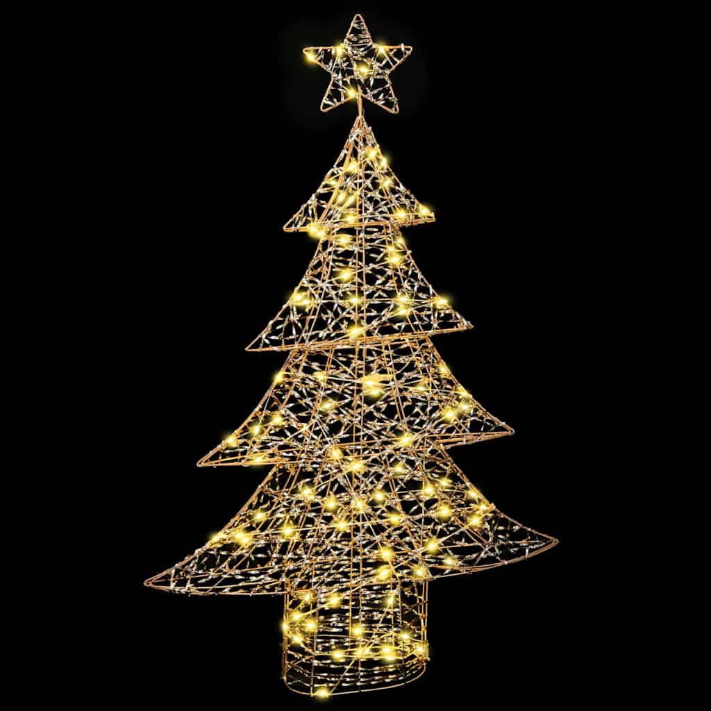 Albero di Natale con 120 LED Bianco caldo 120,5 cm PET | homemem39