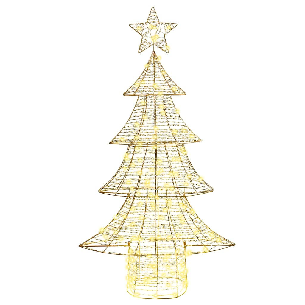Albero di Natale con 160 LED Bianco caldo 151 cm PET | homemem39
