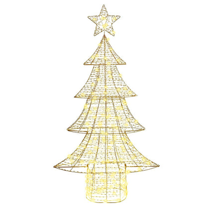 Albero di Natale con 160 LED Bianco caldo 151 cm PET | homemem39