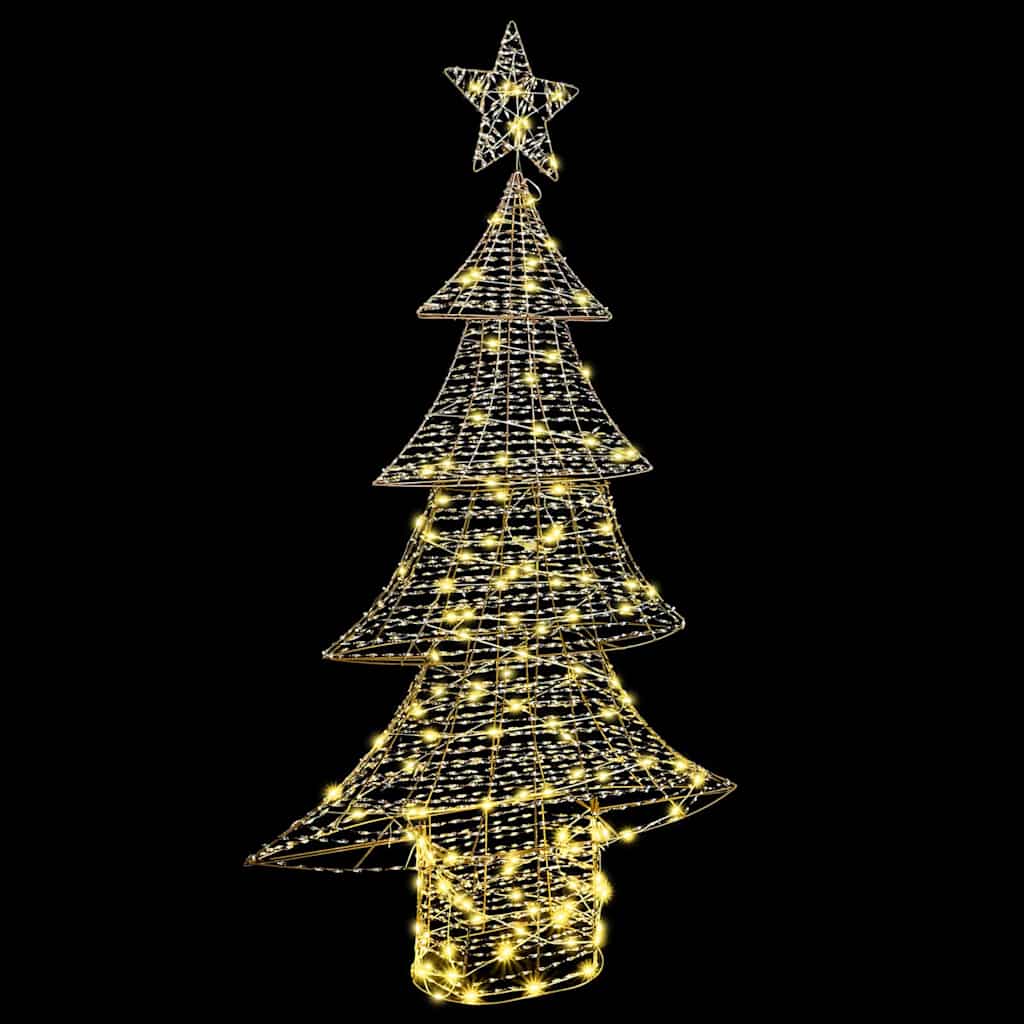 Albero di Natale con 160 LED Bianco caldo 151 cm PET | homemem39