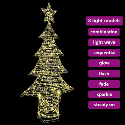 Albero di Natale con 240 LED Bianco caldo 181 cm PET | homemem39