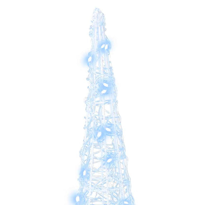 Albero di Natale 3 pcs Bianco freddo 20 x 20 x 80 cm Acrilico | homemem39