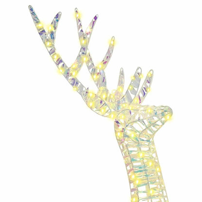 Renna 3D con 140 LED Bianco caldo 128 cm PET