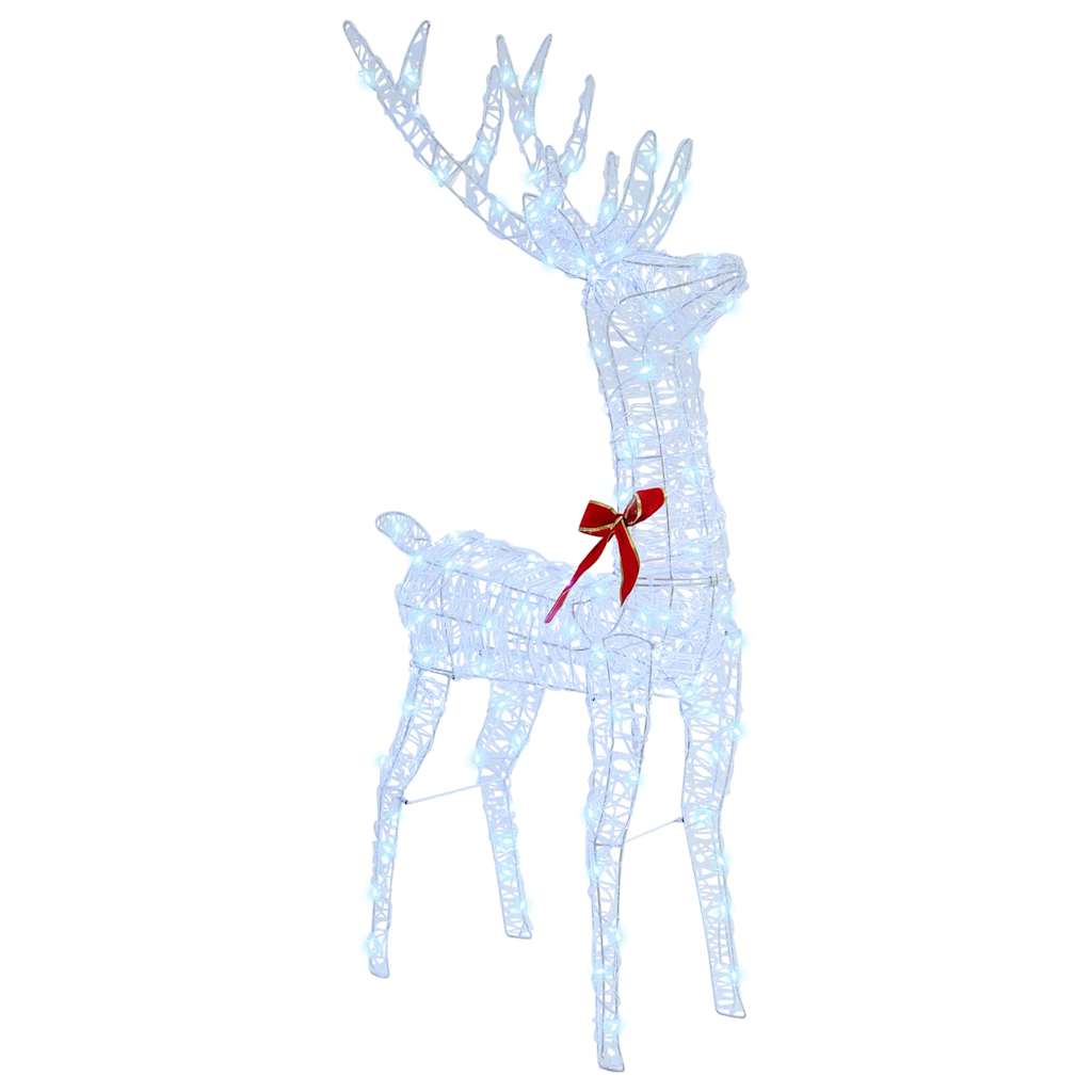 Slitta trainata da renna Bianco freddo 70 x 26 x 128.5 cm