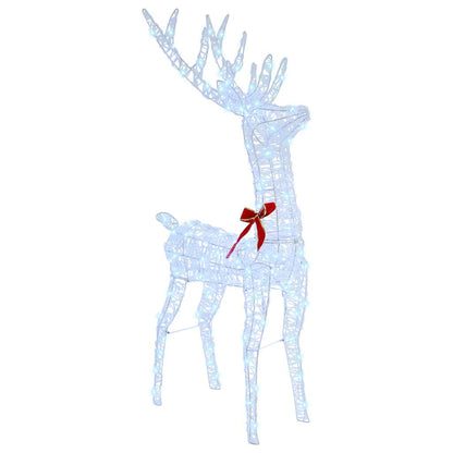 Slitta trainata da renna Bianco freddo 70 x 26 x 128.5 cm