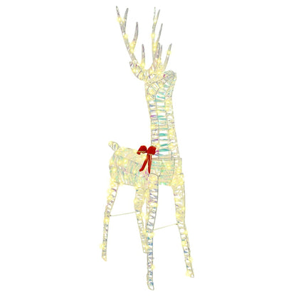 Slitta trainata da renna Bianco caldo 70 x 26 x 129 cm PET | homemem39