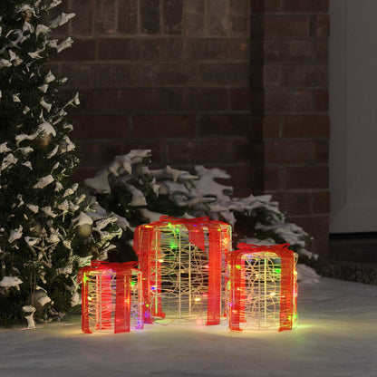 Decorazione Scatola Regalo 3 pcs colorato 20 x 20 x 21 cm