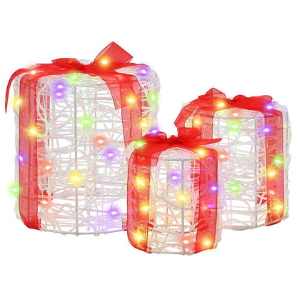 Decorazione Scatola Regalo 3 pcs colorato 20 x 20 x 21 cm