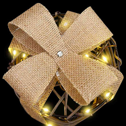 Decorazione Scatola Regalo con 60 LED 3 pcs Bianco caldo Rattan