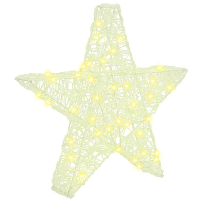 Stella 3D con 50 LED Bianco caldo 55 x 53.5 x 10 cm Acrilico | homemem39