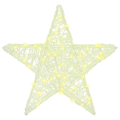 Stella 3D con 50 LED Bianco caldo 55 x 53.5 x 10 cm Acrilico | homemem39