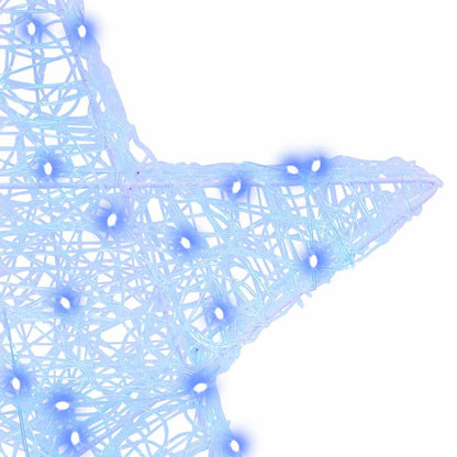 Stella 3D con 50 LED Blu 55 x 53.5 x 10 cm Acrilico | homemem39
