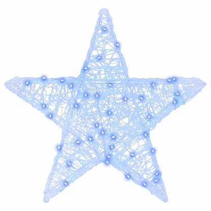 Stella 3D con 50 LED Blu 55 x 53.5 x 10 cm Acrilico | homemem39
