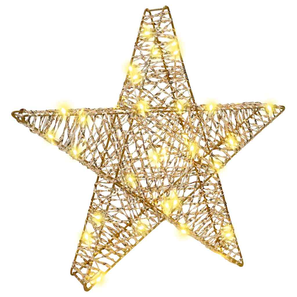 Stella 3D con 50 LED Bianco caldo 55 x 52.5 x 9 cm PET | homemem39