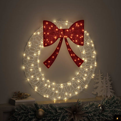 Corona con 60 LED Bianco caldo 76 x 76 x 8,5 cm Acrilico | homemem39
