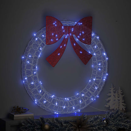 Corona con 80 LED Blu 92 x 92 x 9,5 cm Acrilico | homemem39