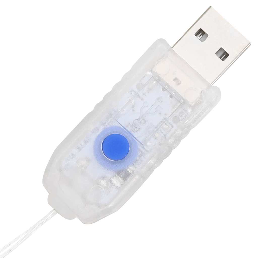 Ghirlanda con 80 LED Multicolore 90 cm Acrilico