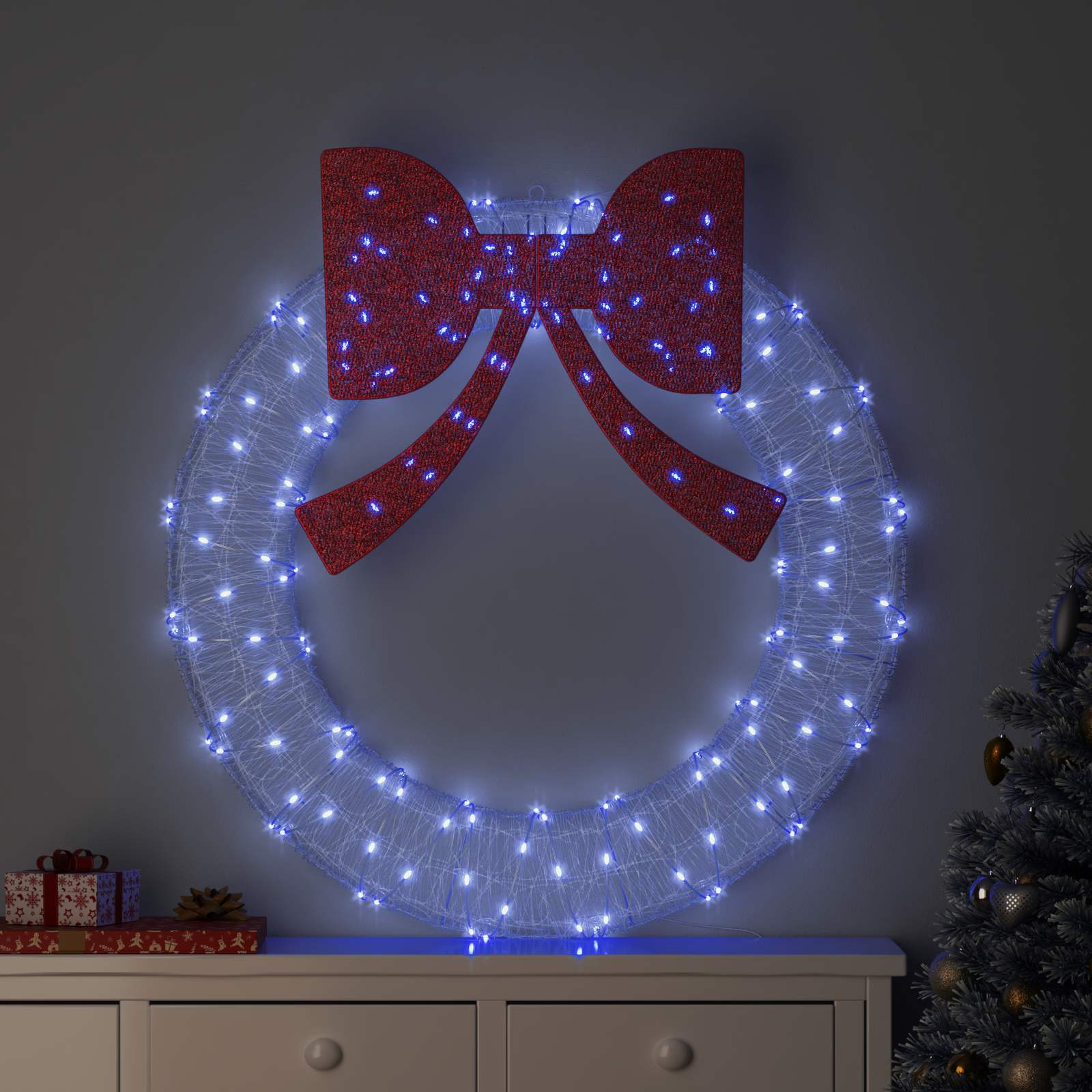 Ghirlanda con 150 LED Blu 120 cm Acrilico | homemem39