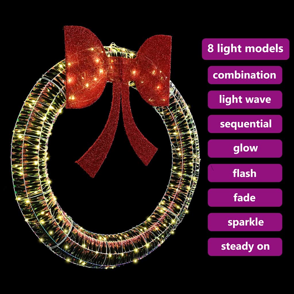 Ghirlanda con 150 LED Bianco caldo 121 x 121 x 10 cm PET | homemem39