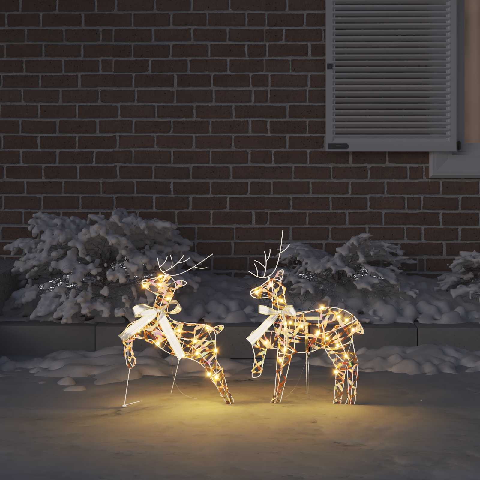 Renne LED con 40 LED 2 pcs Bianco caldo PET | homemem39