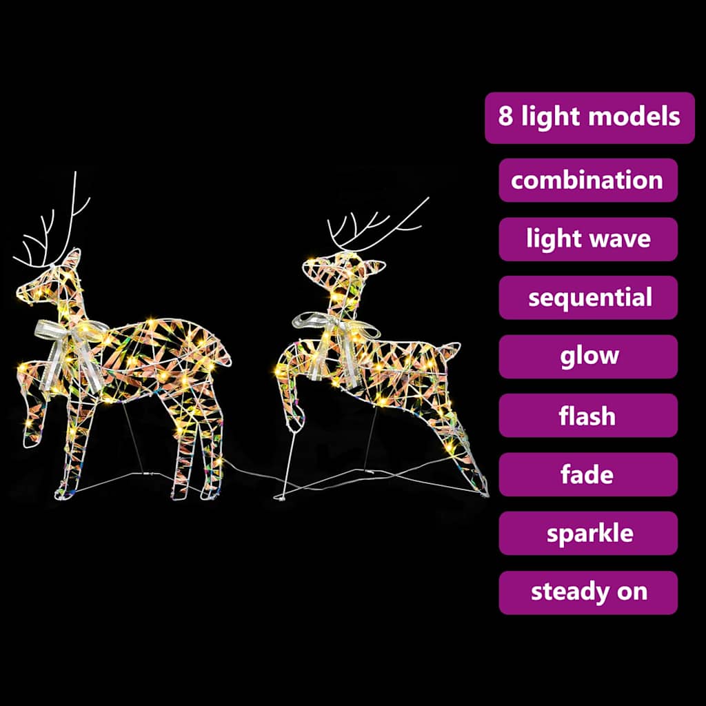 Renne LED con 40 LED 2 pcs Bianco caldo PET | homemem39