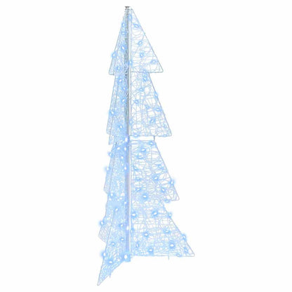 Albero di Natale con 100 LED Bianco Freddo 120 cm Acrilico | homemem39