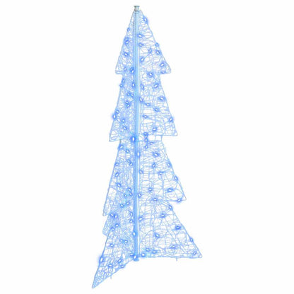 Albero di Natale con 100 LED Blu 120 cm Acrilico | homemem39