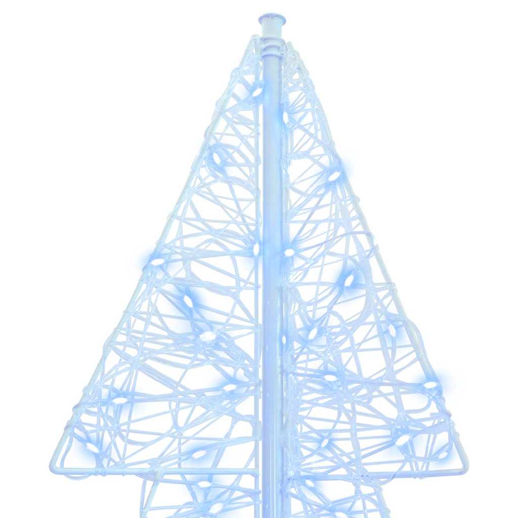Albero di Natale con 160 LED Bianco Freddo 150 cm Acrilico | homemem39