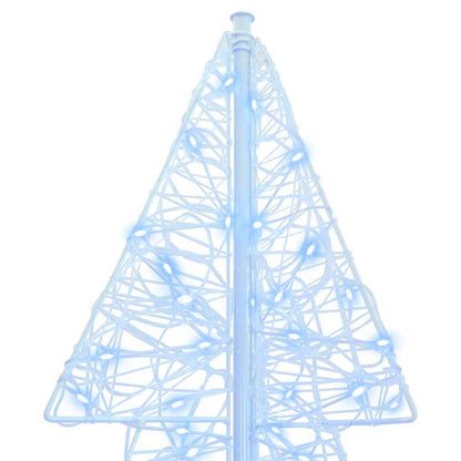 Albero di Natale con 160 LED Bianco Freddo 150 cm Acrilico | homemem39
