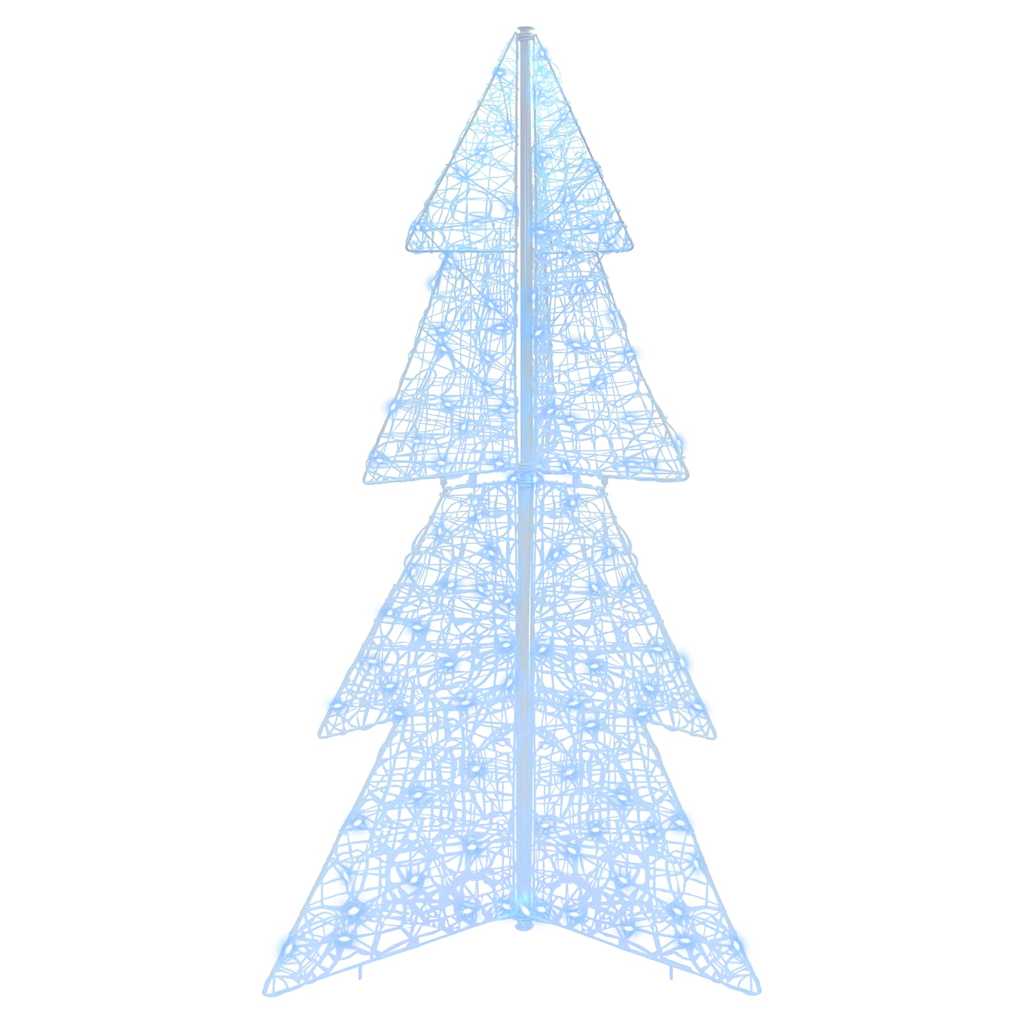 Albero di Natale con 160 LED Bianco Freddo 150 cm Acrilico | homemem39
