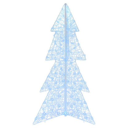 Albero di Natale con 160 LED Bianco Freddo 150 cm Acrilico | homemem39