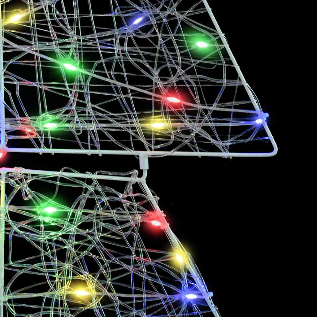 Albero di Natale con 160 LED Multicolore 150 cm Acrilico | homemem39
